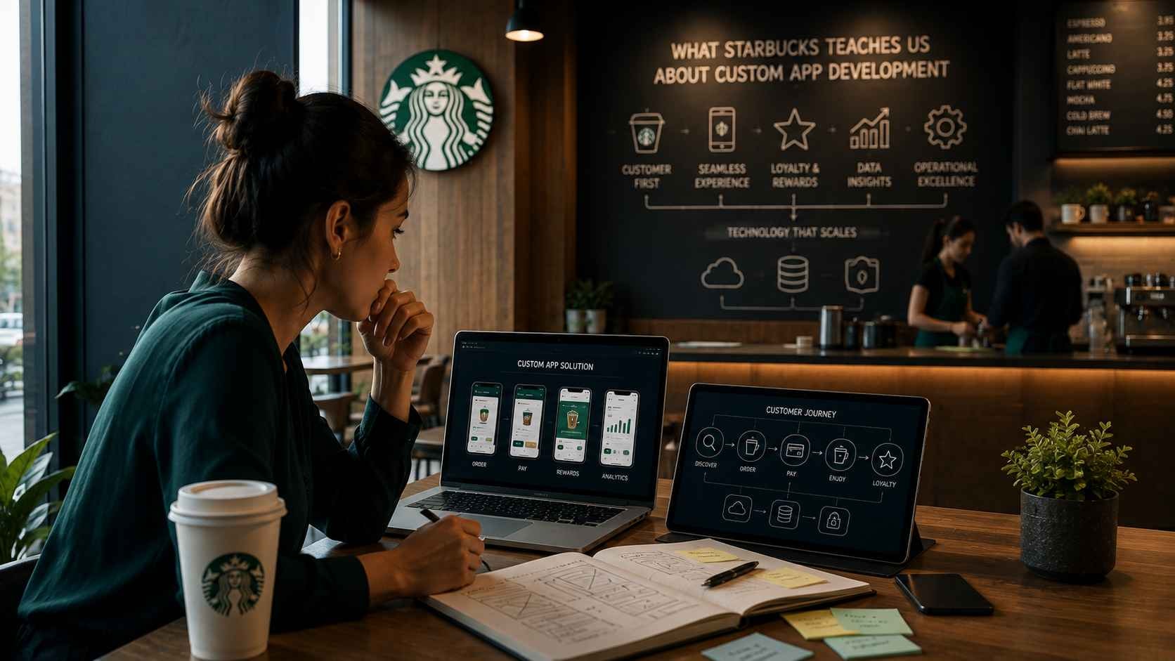 What Coffee Chains Like Starbucks Teach Us About Custom App Development